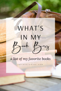 What's In My Book Bag: A List Of My Favorite Books #amreading #indieauthors #indiewriters #books #fiction